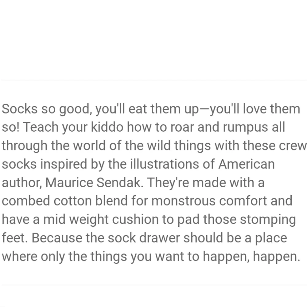 NWT Kid's Stance Where The Wild Things Are Out Of Weeks Crew Socks